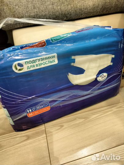 Памперсы для взрослых размер m 30 штук