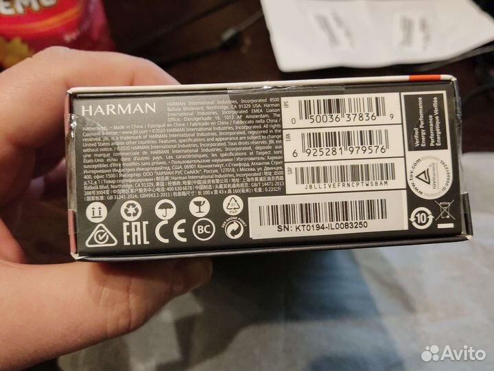 Jbl livefree nc+ tws новый из США