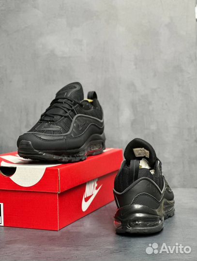 Кроссовки Nike Air Max 98 чёрные 1