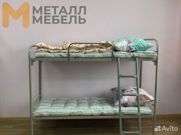 Кровать металлическая. Двухъярусная