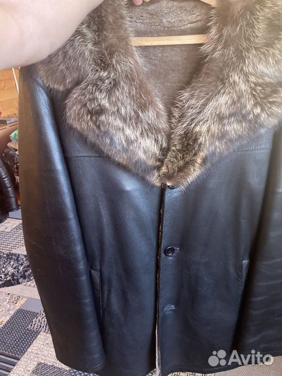 Кожаная дубленка мужская
