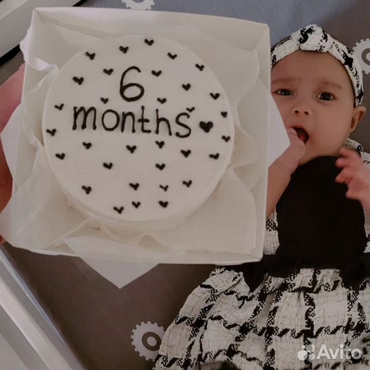 Платье с повязкой для новорожденных