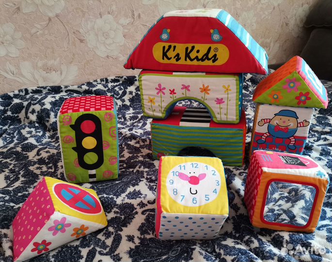 Мягкие кубики развивающие