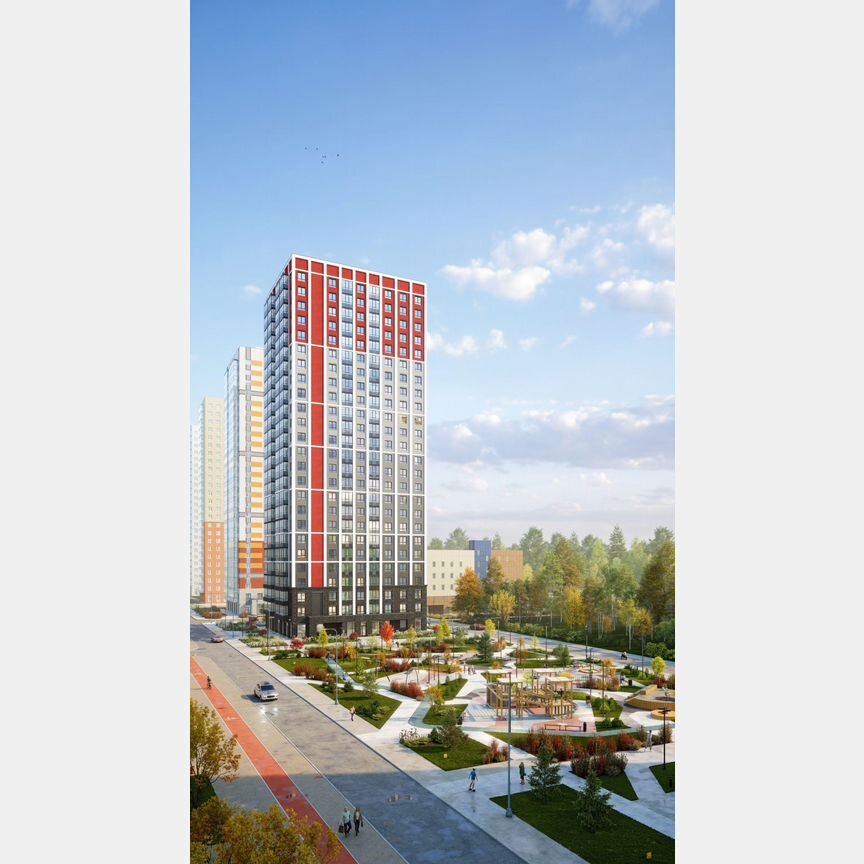 3-к. квартира, 65 м², 10/25 эт.