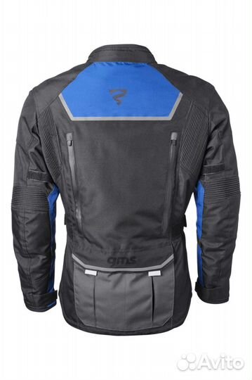 Motorradjacke GMS Twister Neo WP Schwarz-Blau Черный