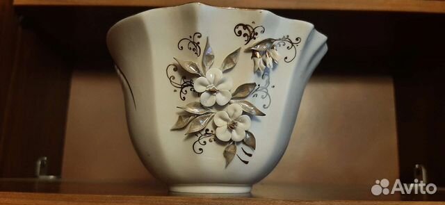 Конфетница СССР, тончайший фарфор, новая