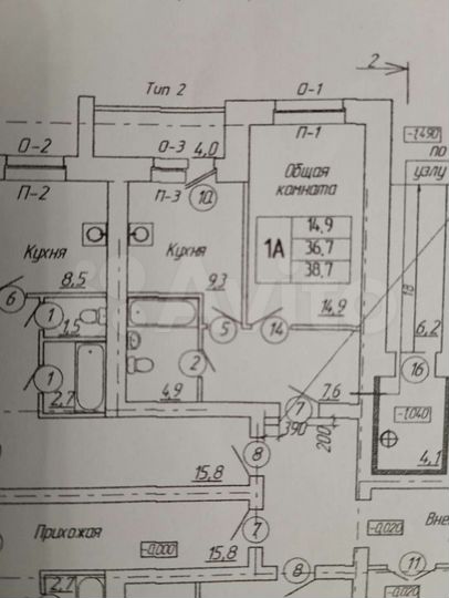 1-к. квартира, 39 м², 3/10 эт.