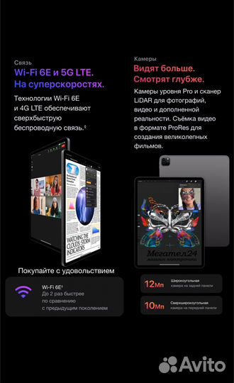 iPad Pro 12.9 M2 (2022) 2Tb Wi-Fi + Cellular Gray