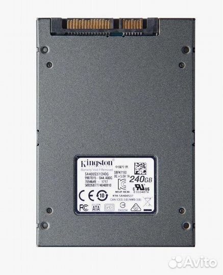 SSD 240Гб Kingston SA400S37/240G 2.5