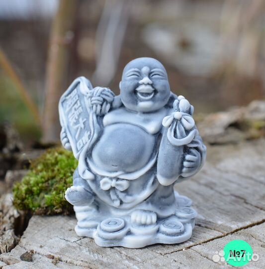 Статуэтка, феншуй Хотэй, Будай, мрамор 7 видов