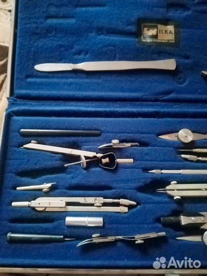 Дореволюционная готовальня E.O. Richter & Co