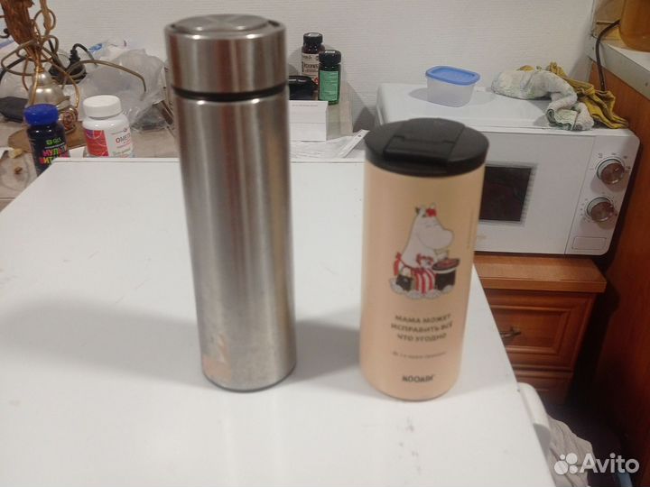 Кокотница,кружка,кувшин,термосы,корзина плетёная