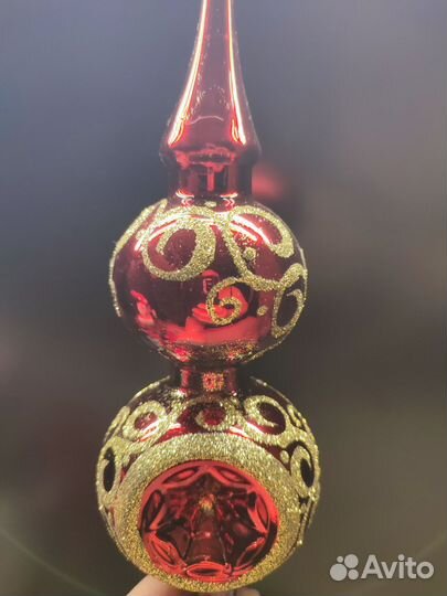 Макушка на елку. Стекло. Россия