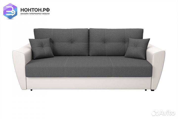 Диван выкатной Фортуна New серый / белый