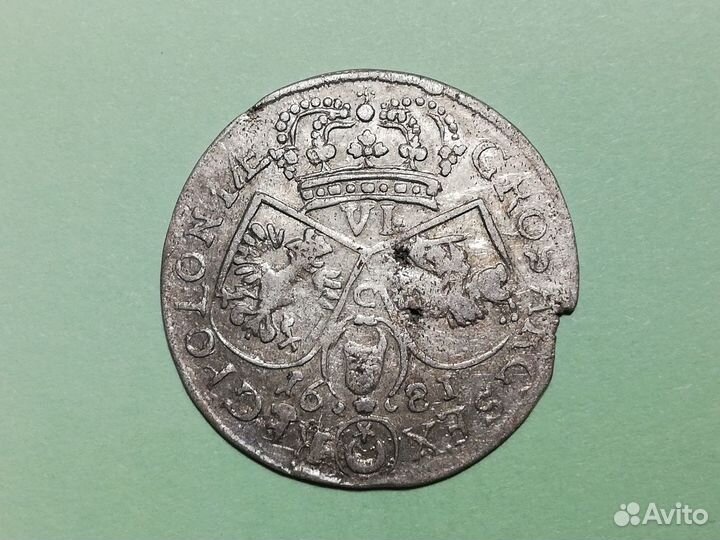 Монеты 6 грошей Польша Серебро Оригинал