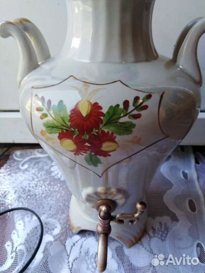 Самовар фарфоровый электрический