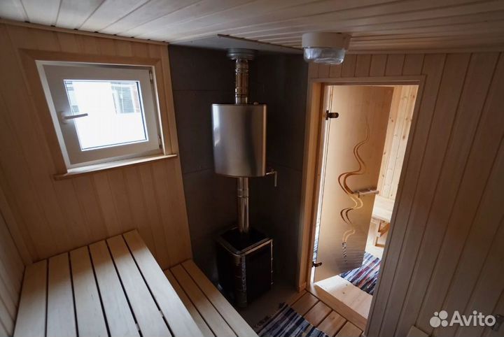 Баня под ключ каркасная 4м*2.2м 245т.р