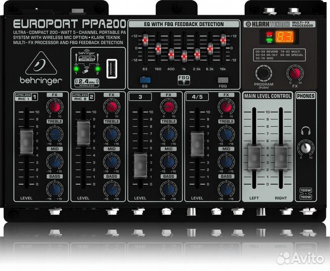 Звукоусилительный комплект Behringer PPA200