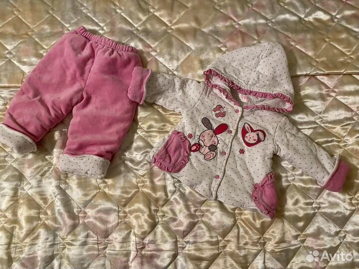 Костюм для девочки теплый Nannette 6-9 месяцев