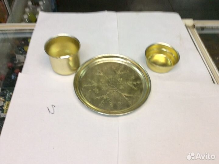 Посуда для бритья времён СССР под золото