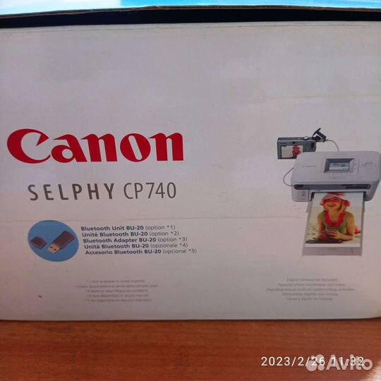 Фотопринтер canon selphy CP740