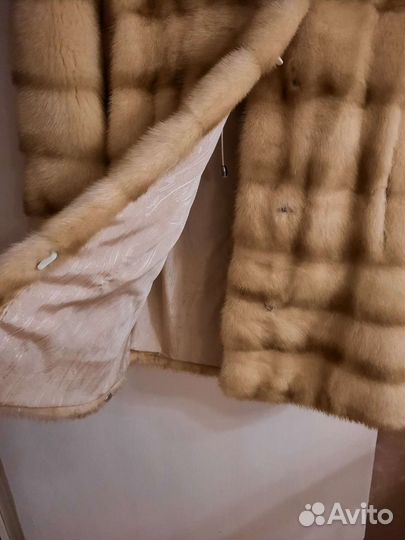 Шуба норковая с капюшоном 42 44