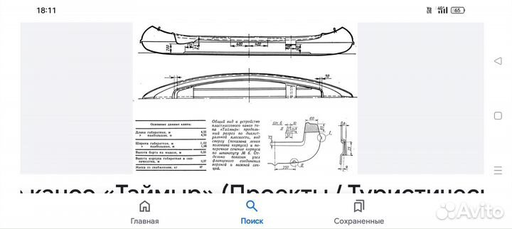 Каноэ Таймыр