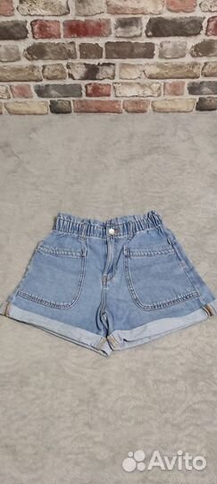 Джинсовые шорты для девочки zara