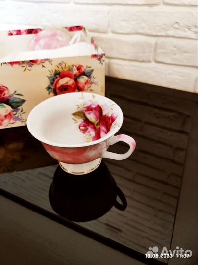 Фарфоровая чайная пара 2 шт