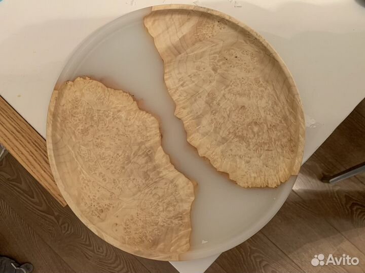 Доска тарелка из дерева