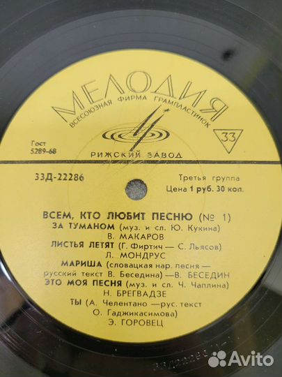 Набор пластинок 