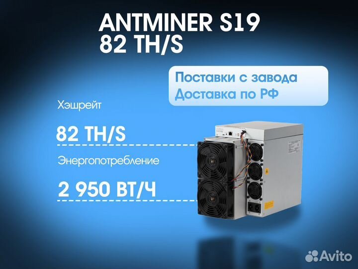 Antminer S19 82 TH/S
