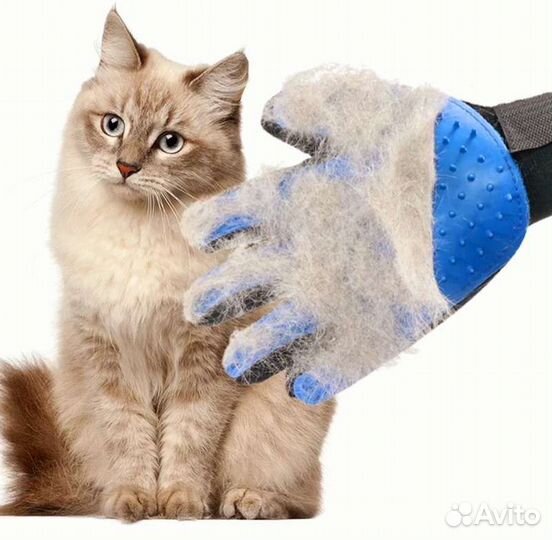 Перчатка для вычесывания шерсти животных оптом