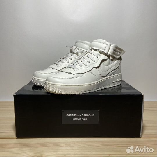 Nike x CDG Air Force 1 Mid White (6.5 US - 39 EUR)