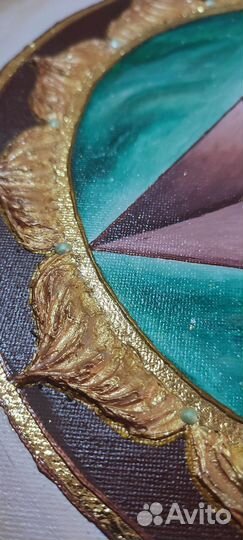 Янтра Ганеша оберег защита мандала картина