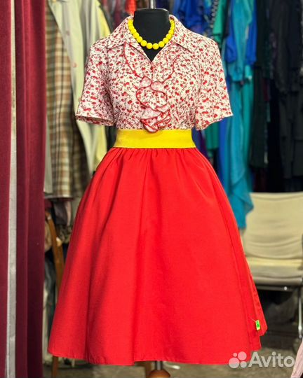 Платья стиляг plus size, размер 50, 52, 54,56