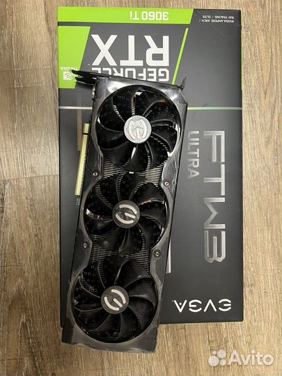 Видеокарта evga rtx3060ti ftw3 топовый охлад