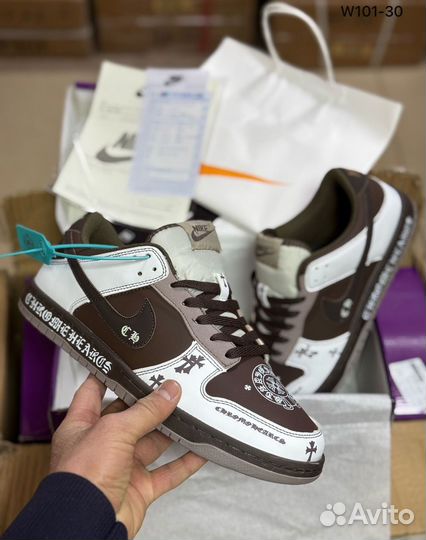 Кроссовки мужские nike sb dunk & chrome hearts