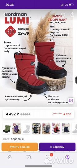 Сапожки