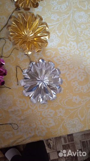 Ёлочные игрушки из фольги. СССР
