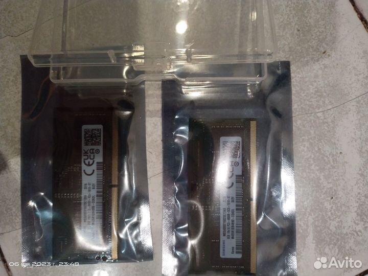 Оперативная память для ноутбука ddr5, 8gb, 2 штуки