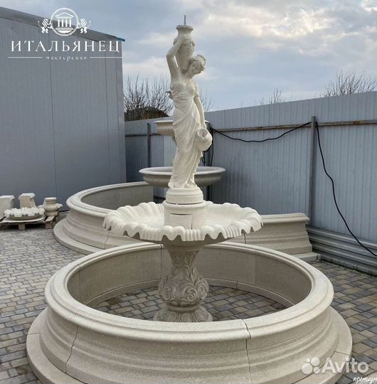 Мраморный фонтан от производител