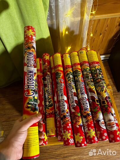 Новогодняя хлопушка большая