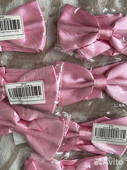 Бабочка мужская розовая