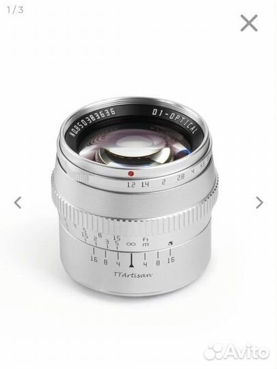 Объектив TTartisan 50 мм F1.2 для Fujifilm FX