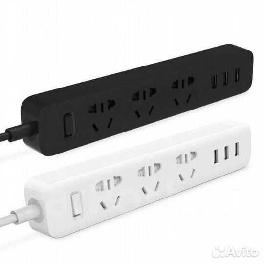 Удлинитель Xiaomi Power Strip 1.8m белый/черный