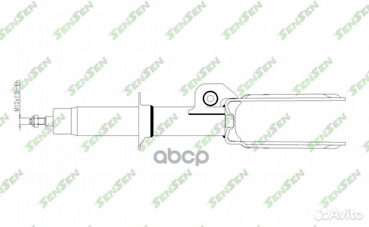 Аморт. перед. прав. газ audi Q7 (4L) 42142284