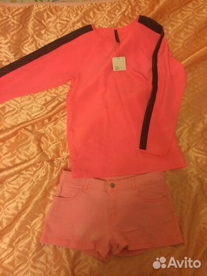 Ярко-розовые шорты