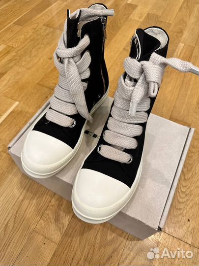 Rick Owens Jumbo Lace High Top Sneakers оригинал