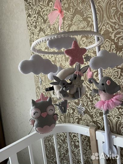 Мобиль в кроватку музыкальный